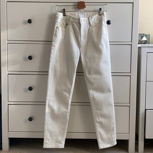 Oak+Fort Cream Slim Leg Jeans